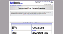 Desktop Screenshot of fontsupply.com